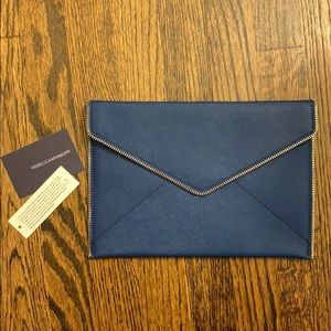 Brand new Rebecca Minkoff blue envelope clutch